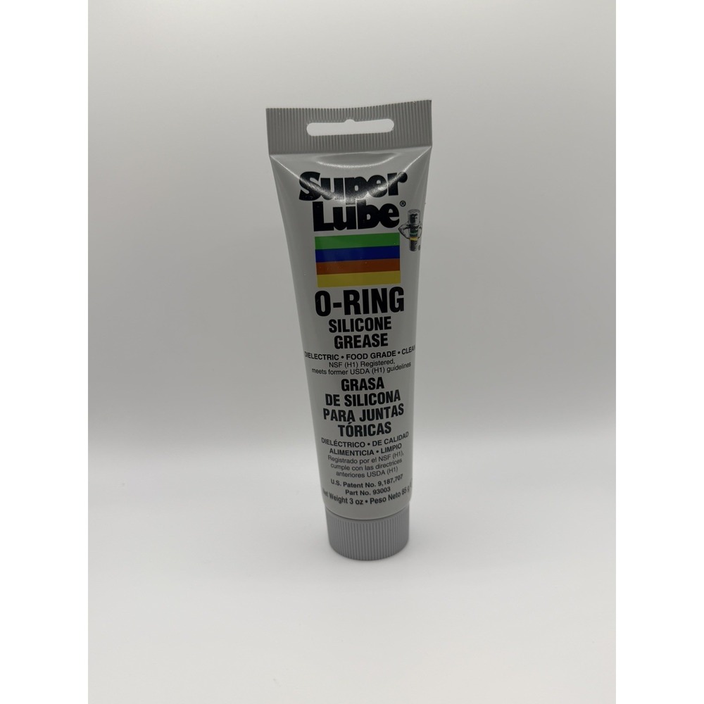 Silicone O-Ring Grease Non-Curing Compound (Translucent White, 3oz Tube) | NS...